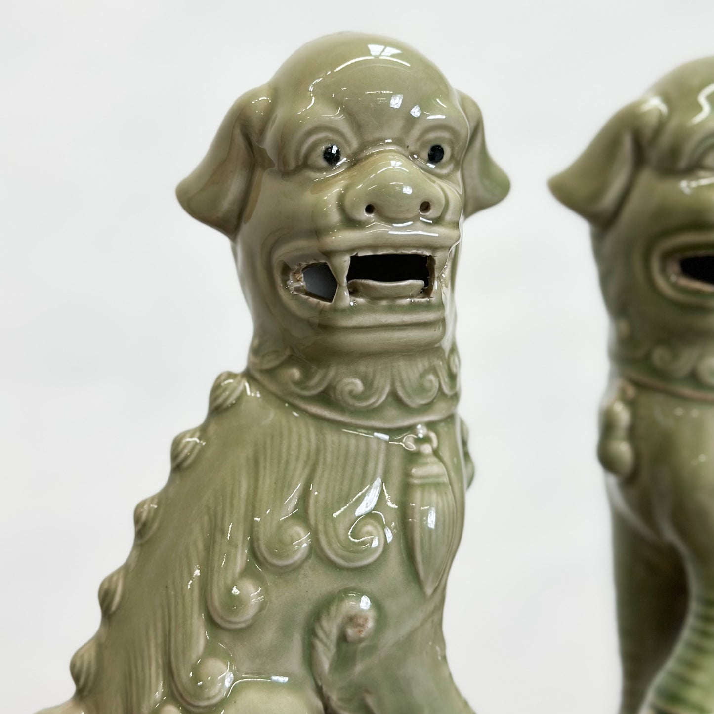 Porcelain Foo Dog Set