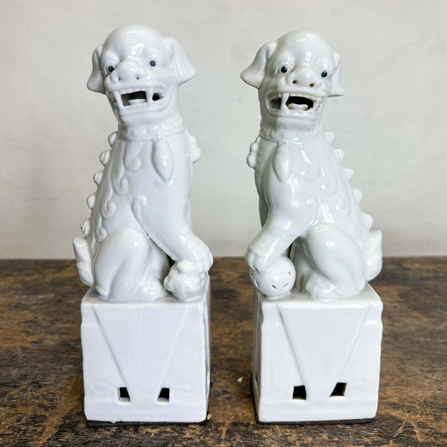 Porcelain Foo Dog Set