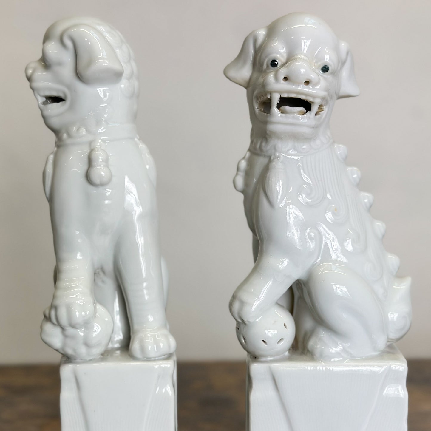 Porcelain Foo Dog Set