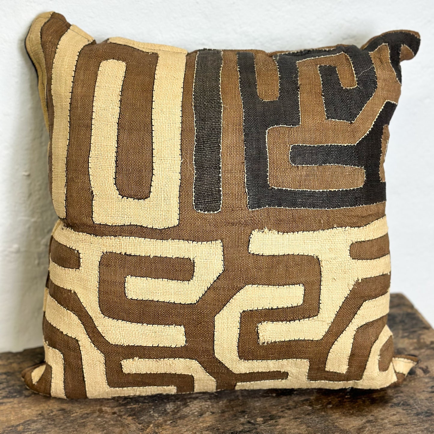 Kuba Cloth Cushion - Democratic Republic of Congo