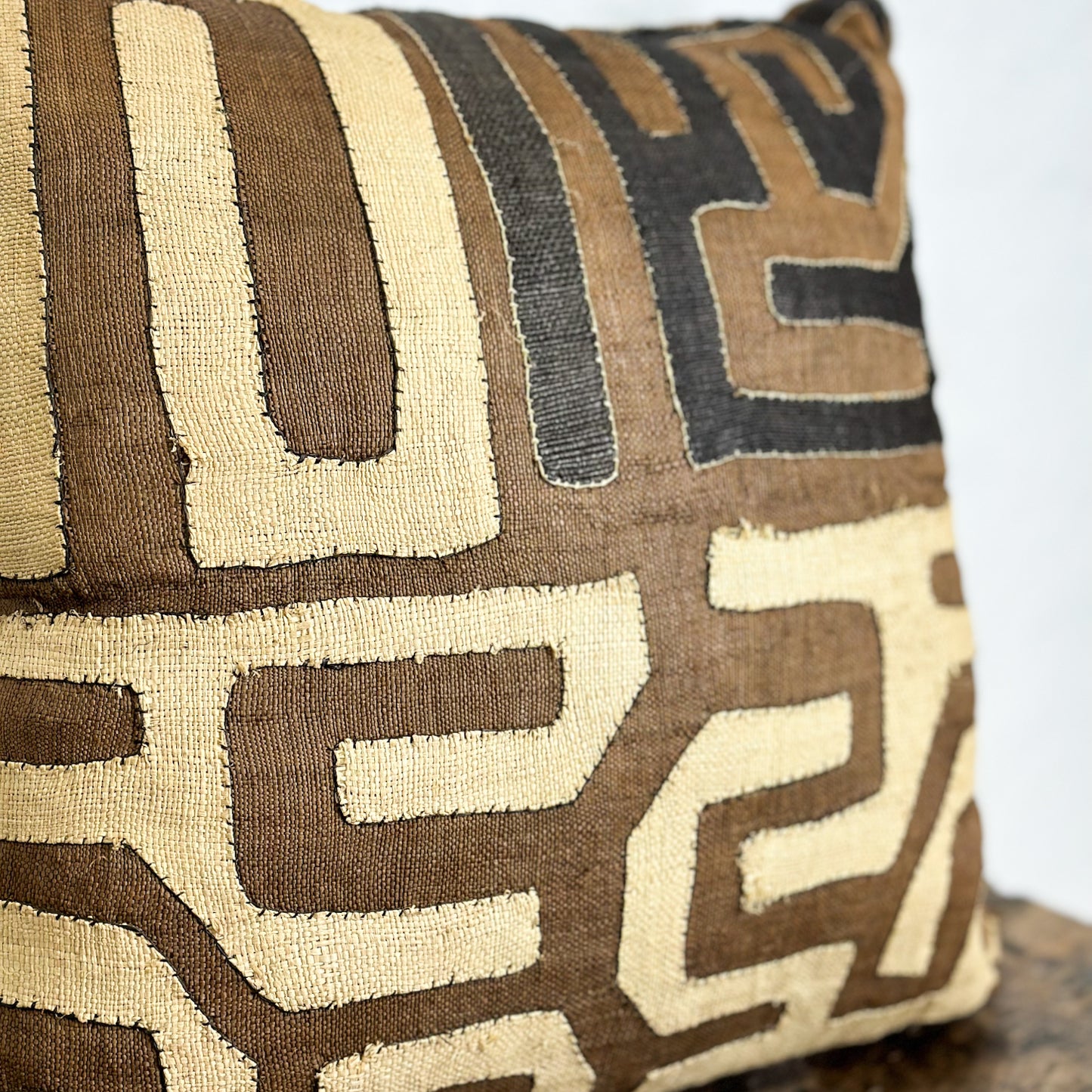 Kuba Cloth Cushion - Democratic Republic of Congo