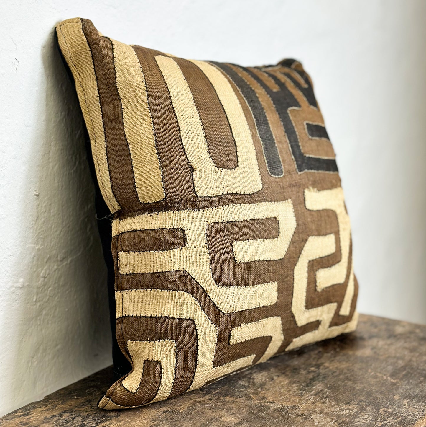 Kuba Cloth Cushion - Democratic Republic of Congo