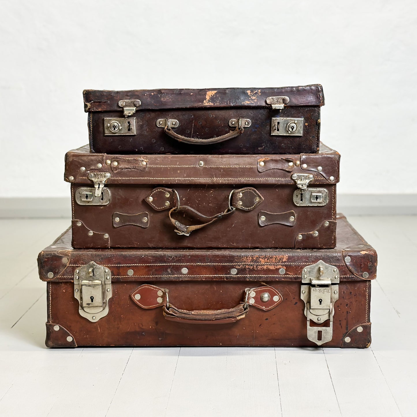Vintage Leather Suitcase