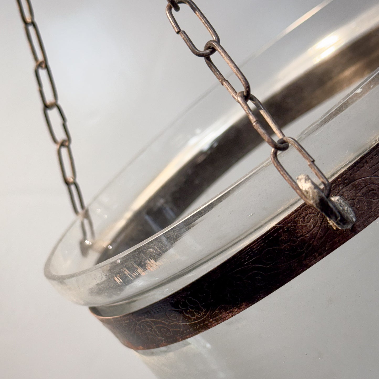 Small Glass Hundi Light