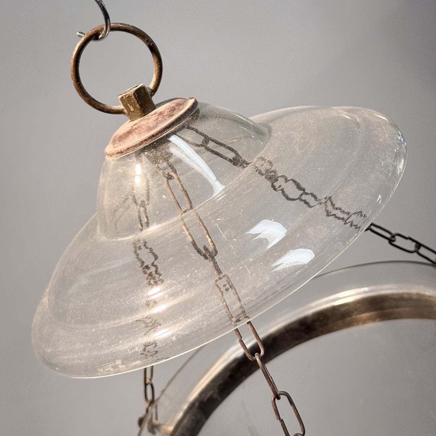 Small Glass Hundi Light