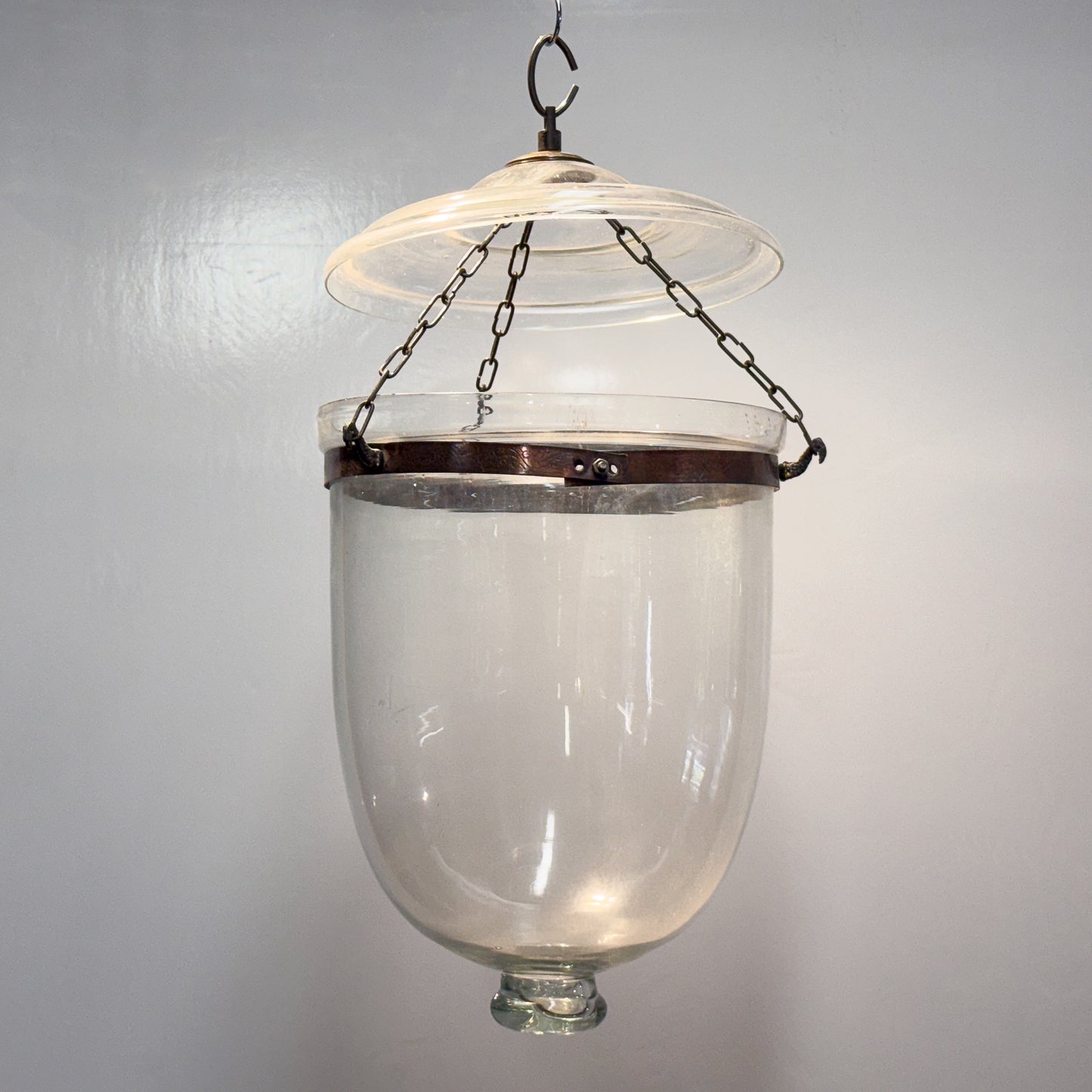Large Glass Hundi Light