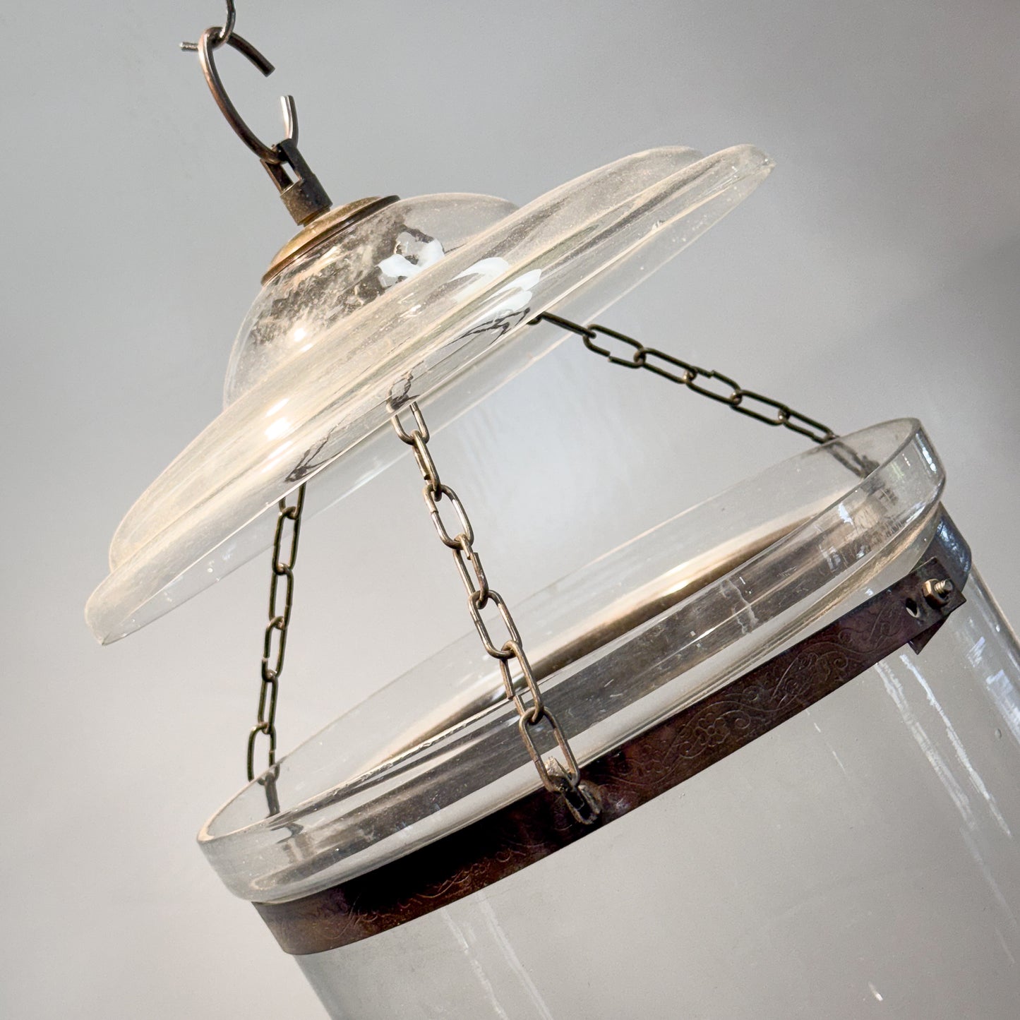 Large Glass Hundi Light