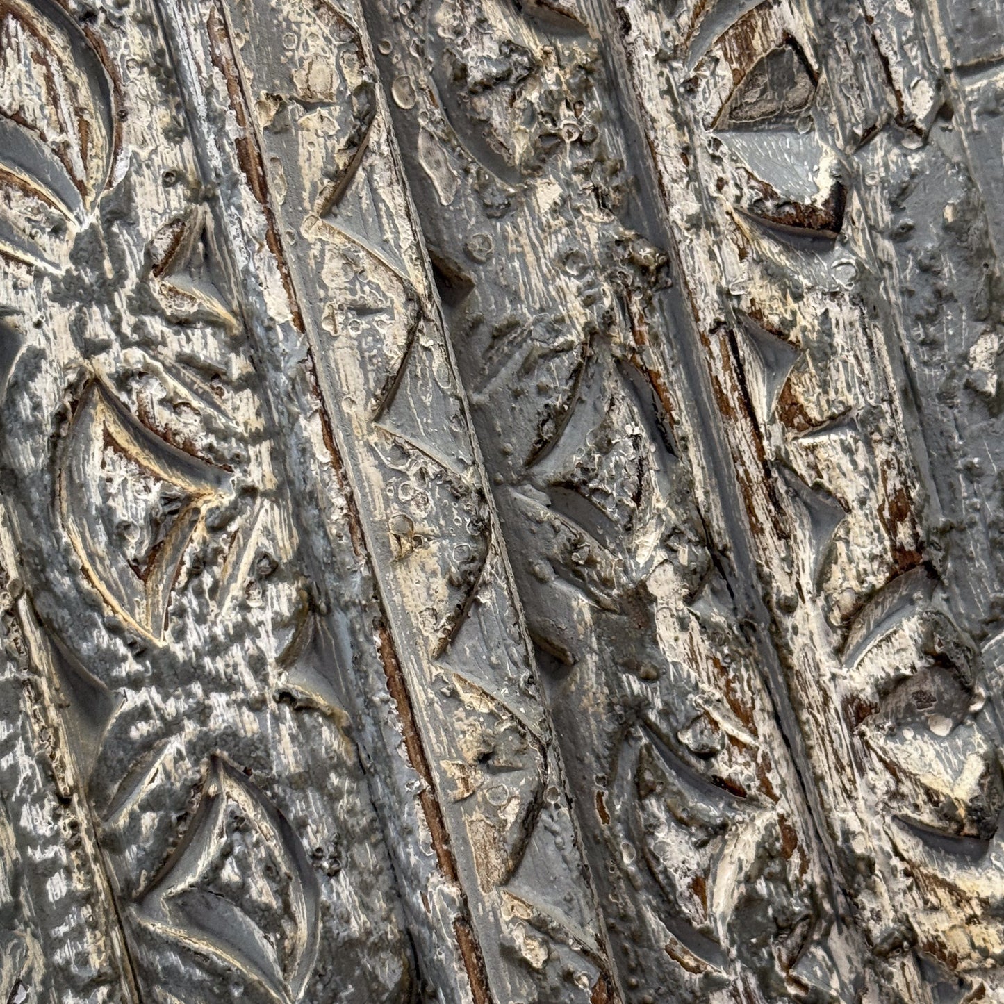 Close-up of ornate metalwork with intricate patterns