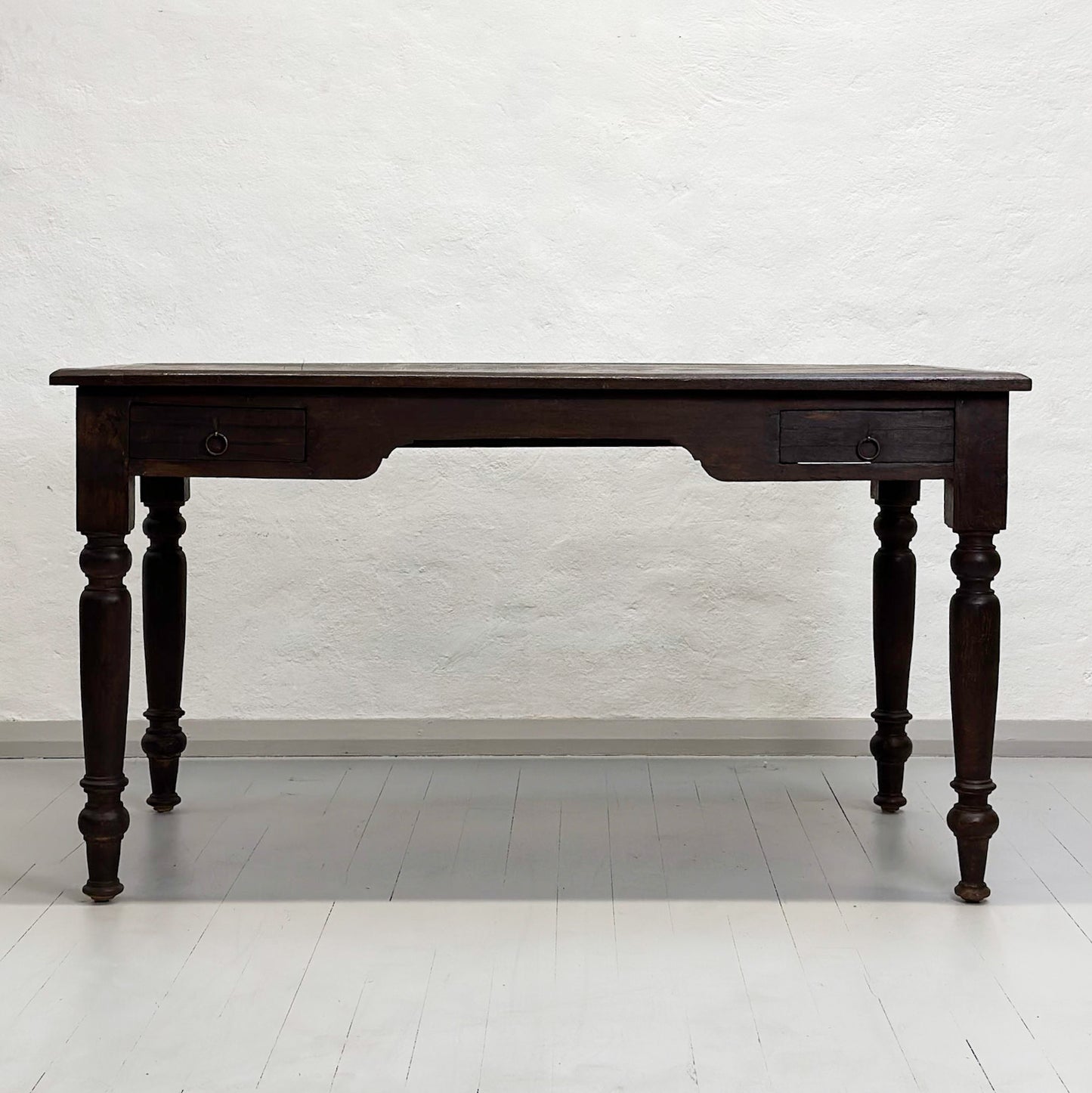 2 Drawer Vintage Teak Writing Table