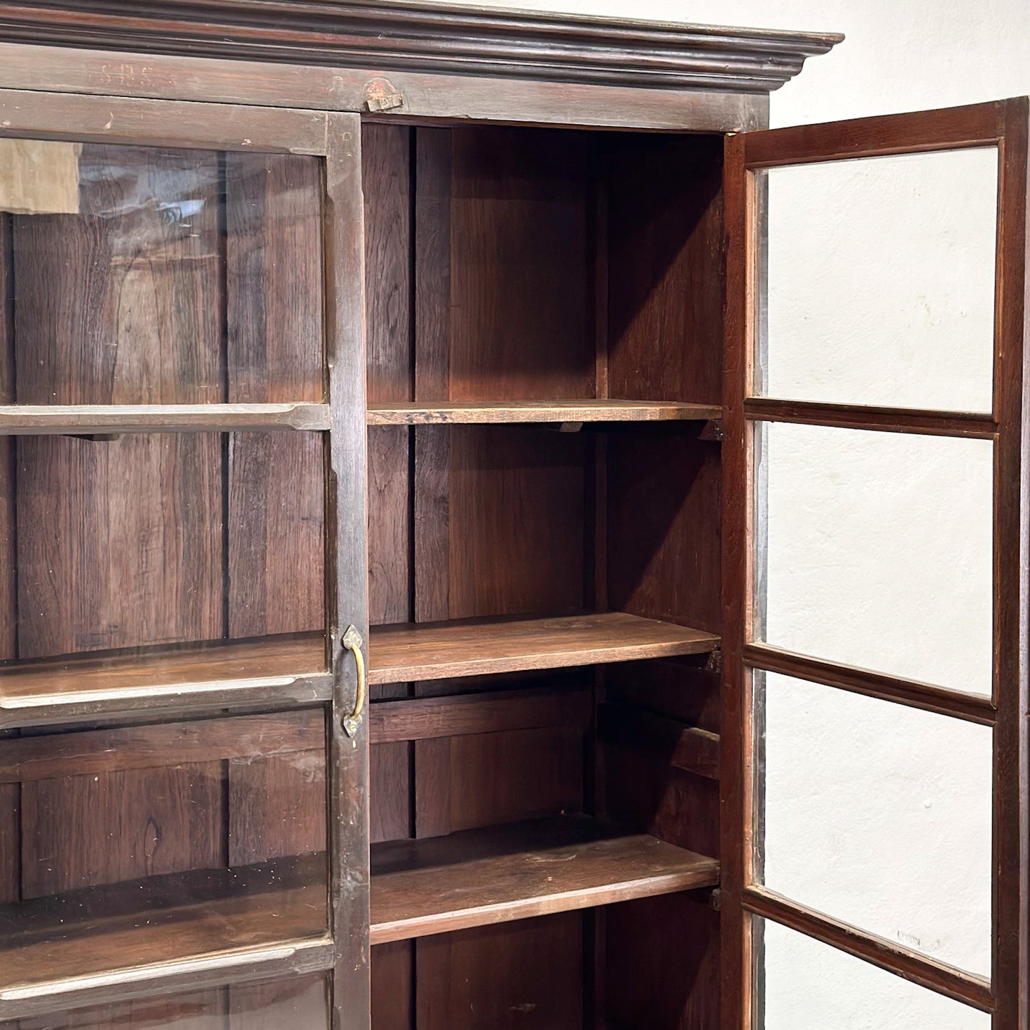 Vintage Almirah Glass Display Cabinet