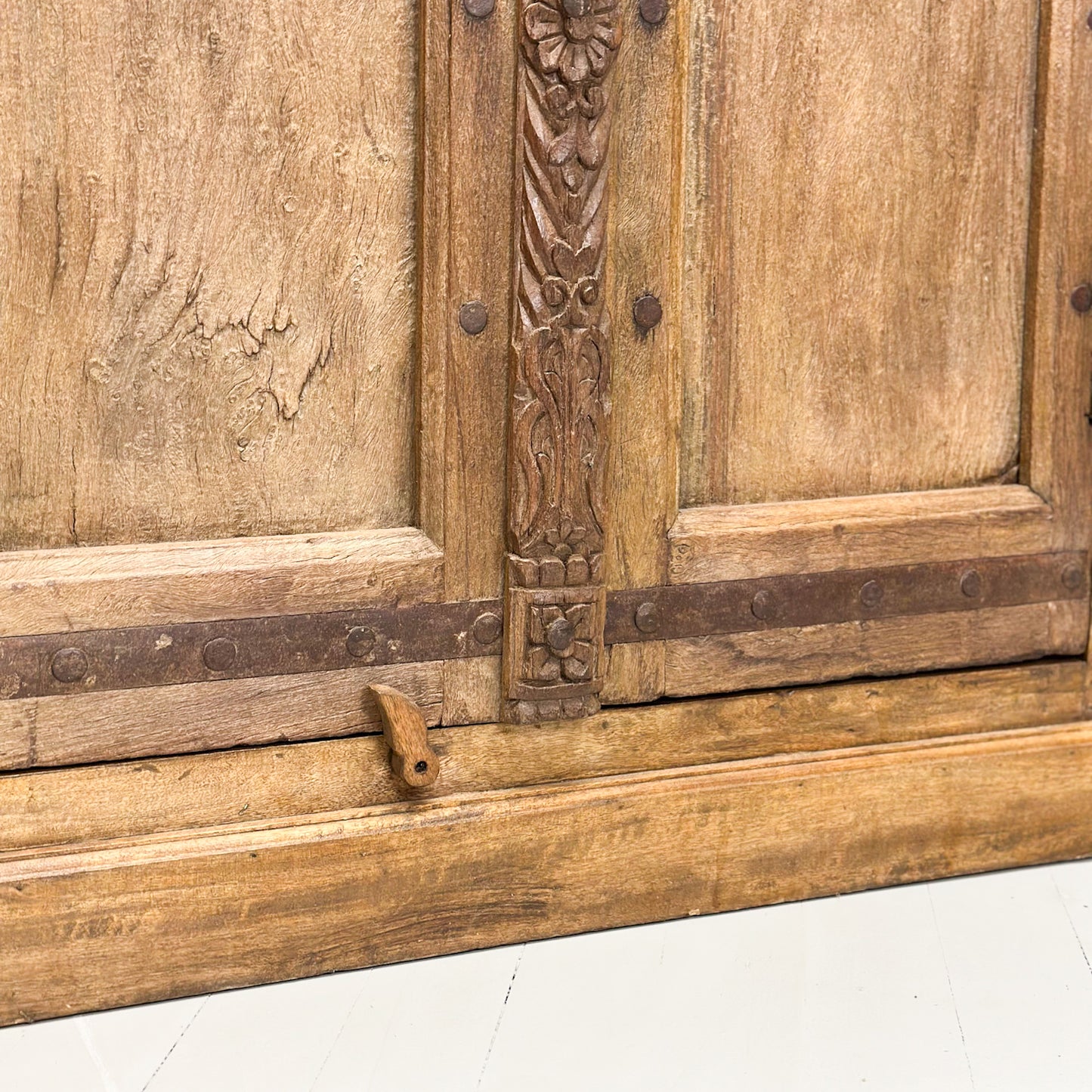 Vintage Carved Door Almirah