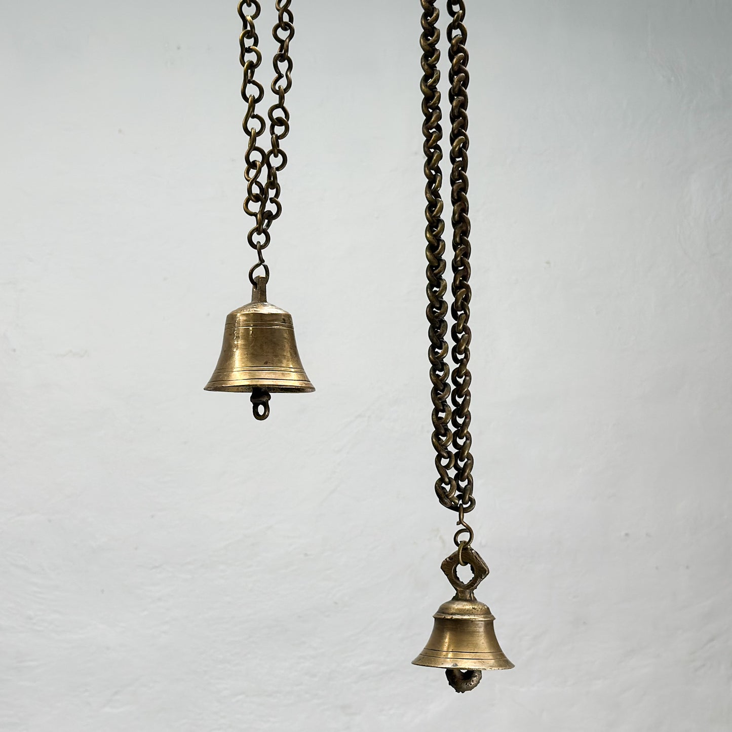 Assorted Vintage Brass Bell with Chain