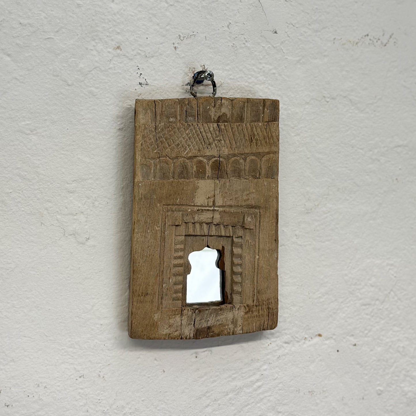 Small Vintage Jali Framed Mirror