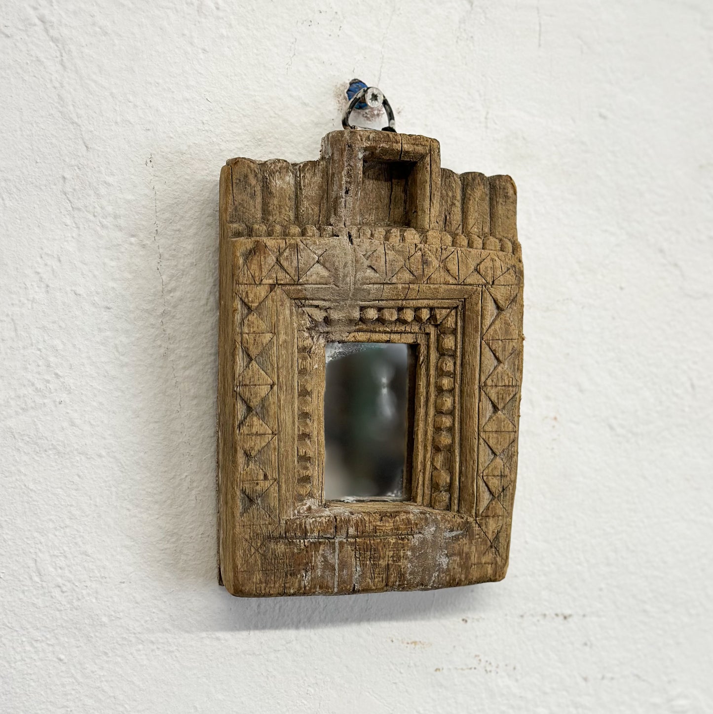 Small Vintage Jali Framed Mirror