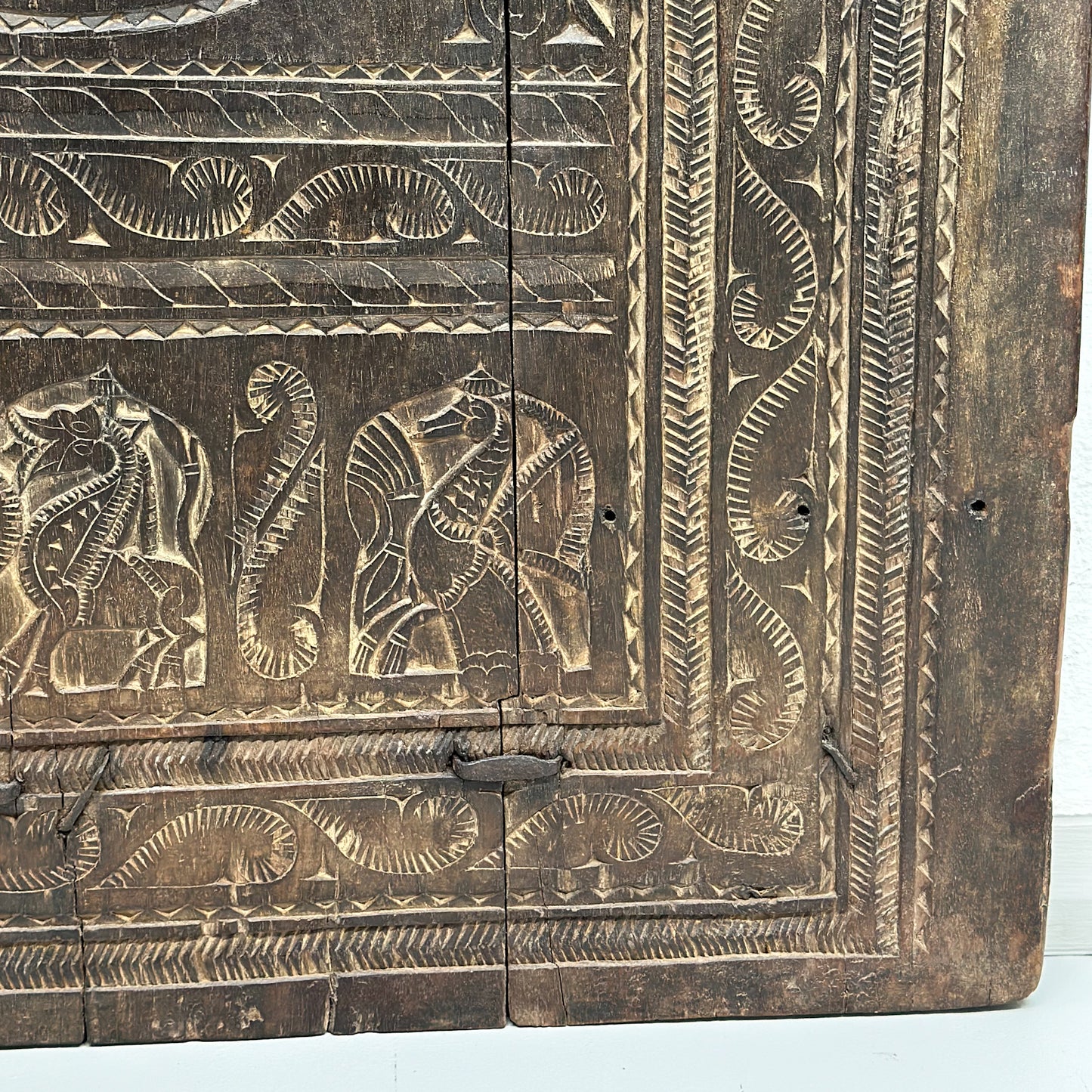 Vintage Ornately Carved Door Panel