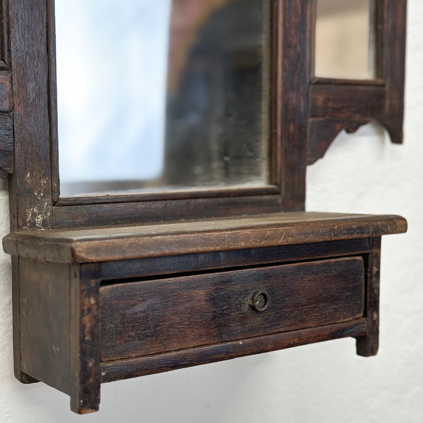 Carved Vintage Vanity Mirror
