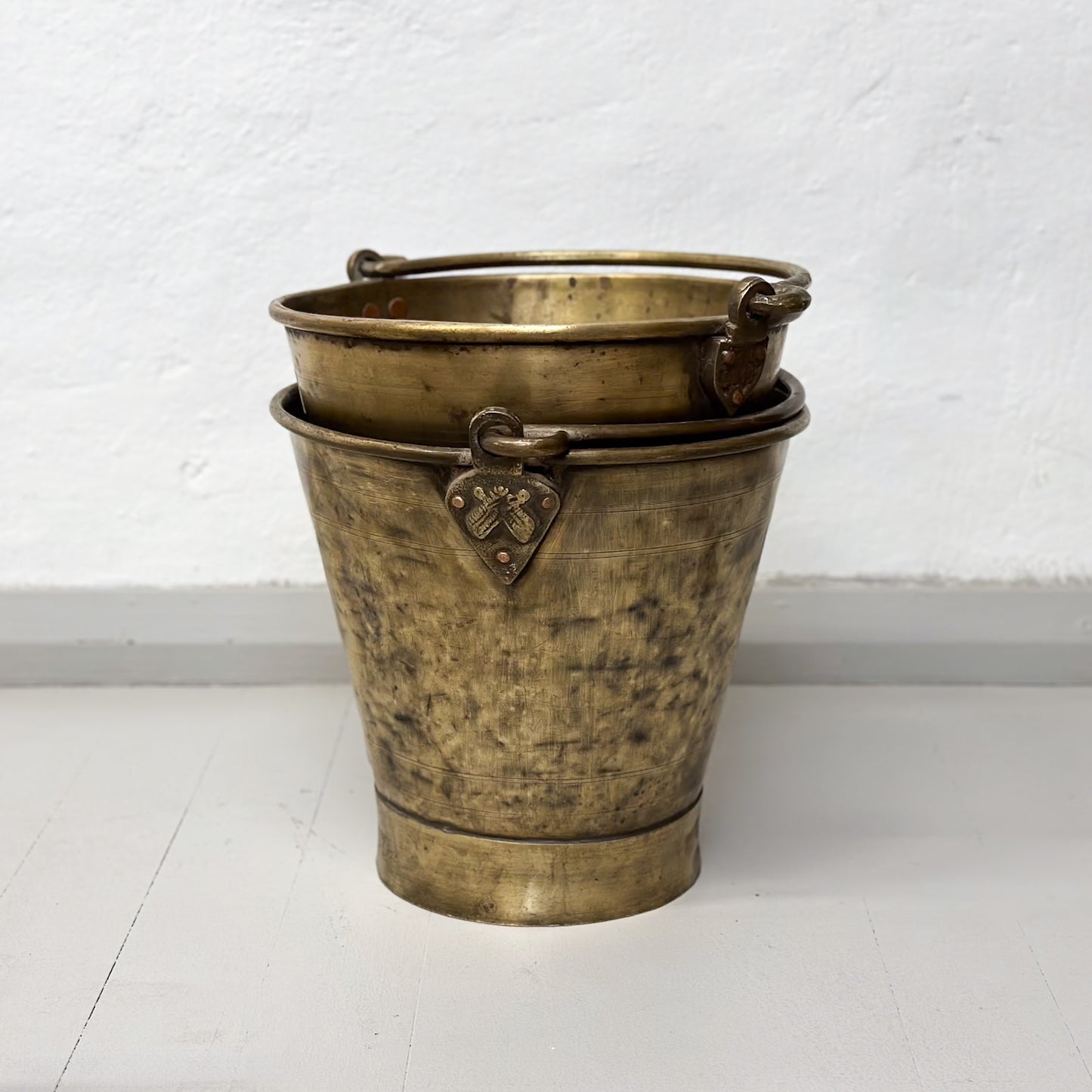Vintage Brass Bucket I