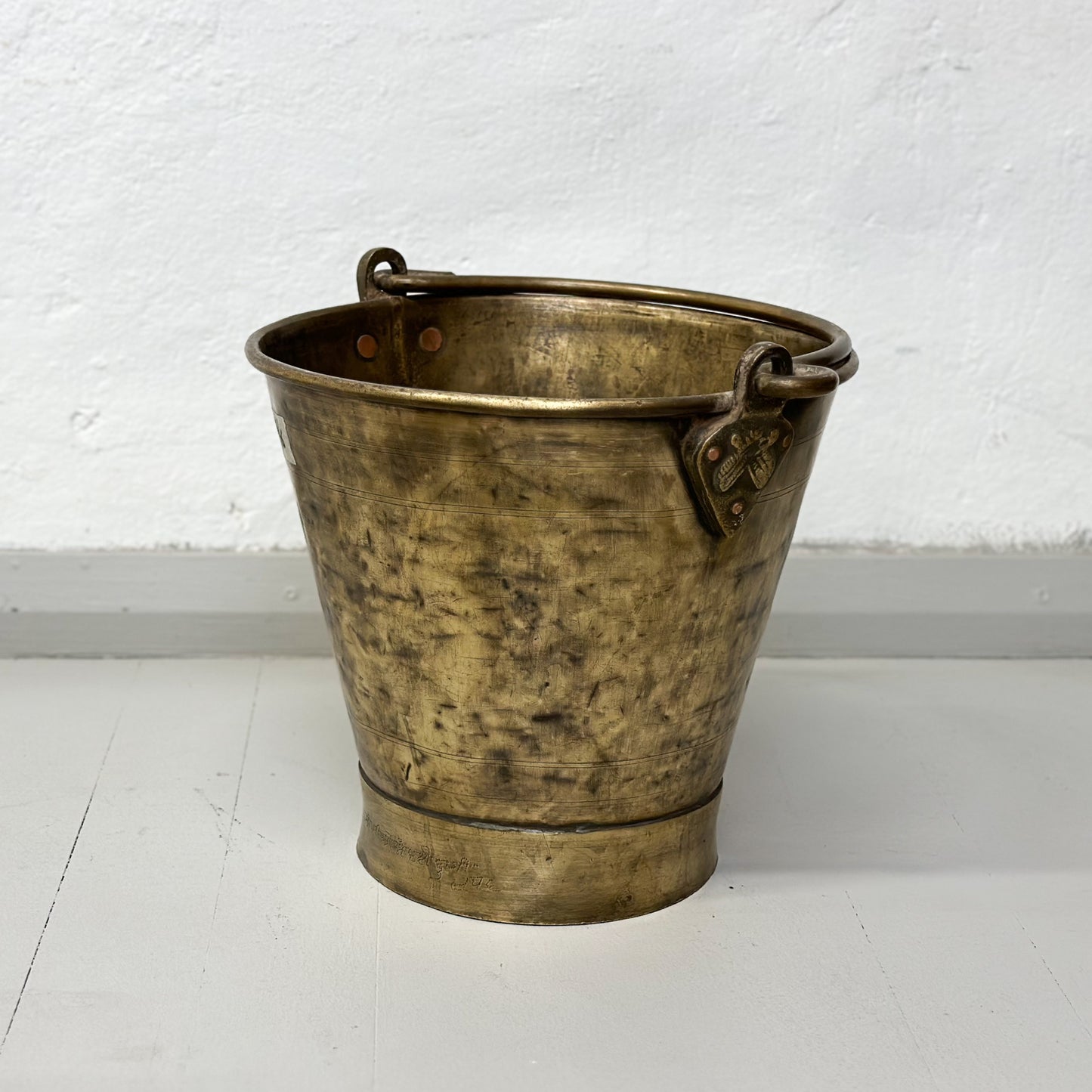 Vintage Brass Bucket I