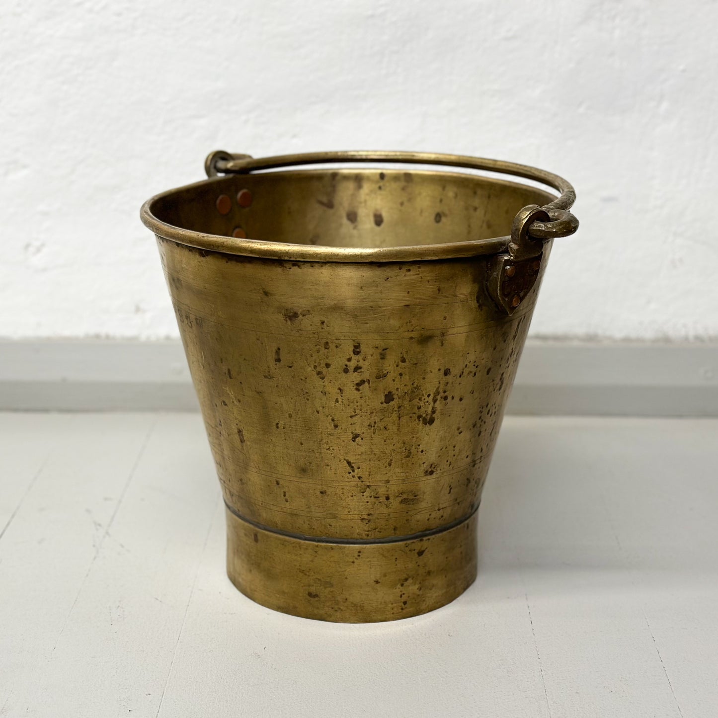 Vintage Brass Bucket I