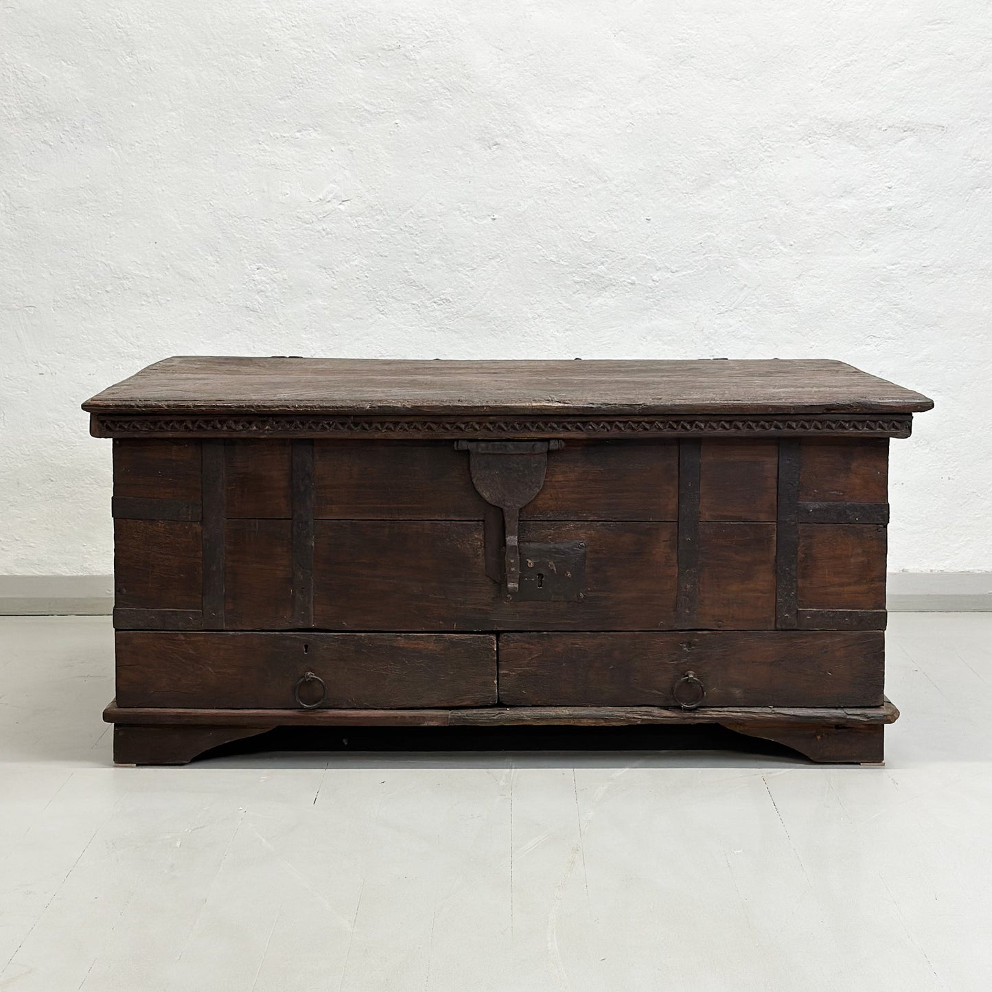 Vintage Teak Chest with Drawers