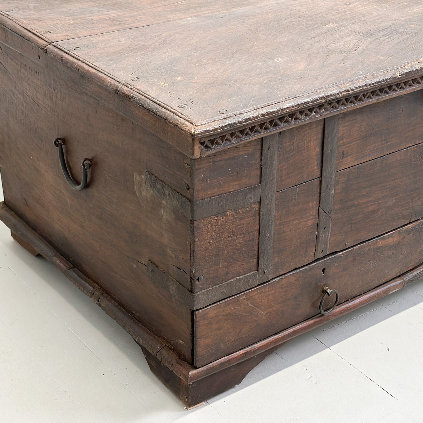 Vintage Teak Chest with Drawers