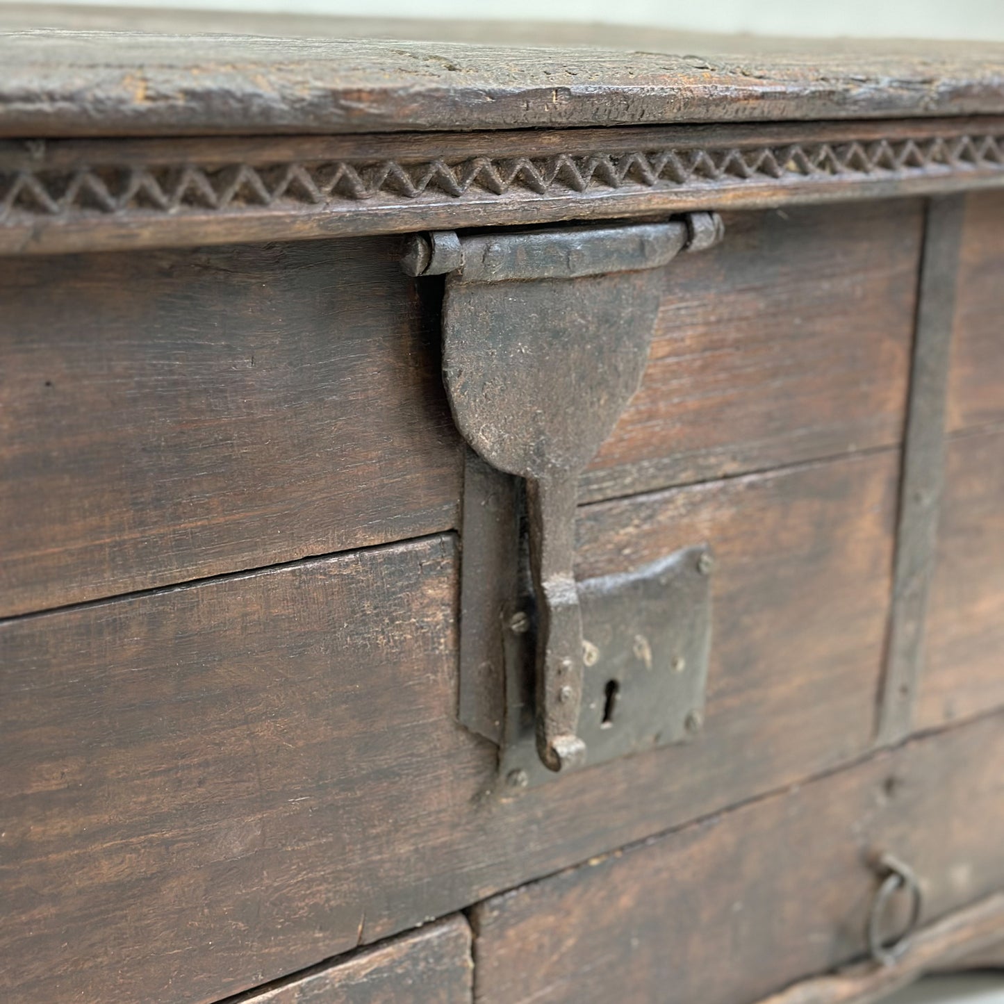 Vintage Teak Chest with Drawers