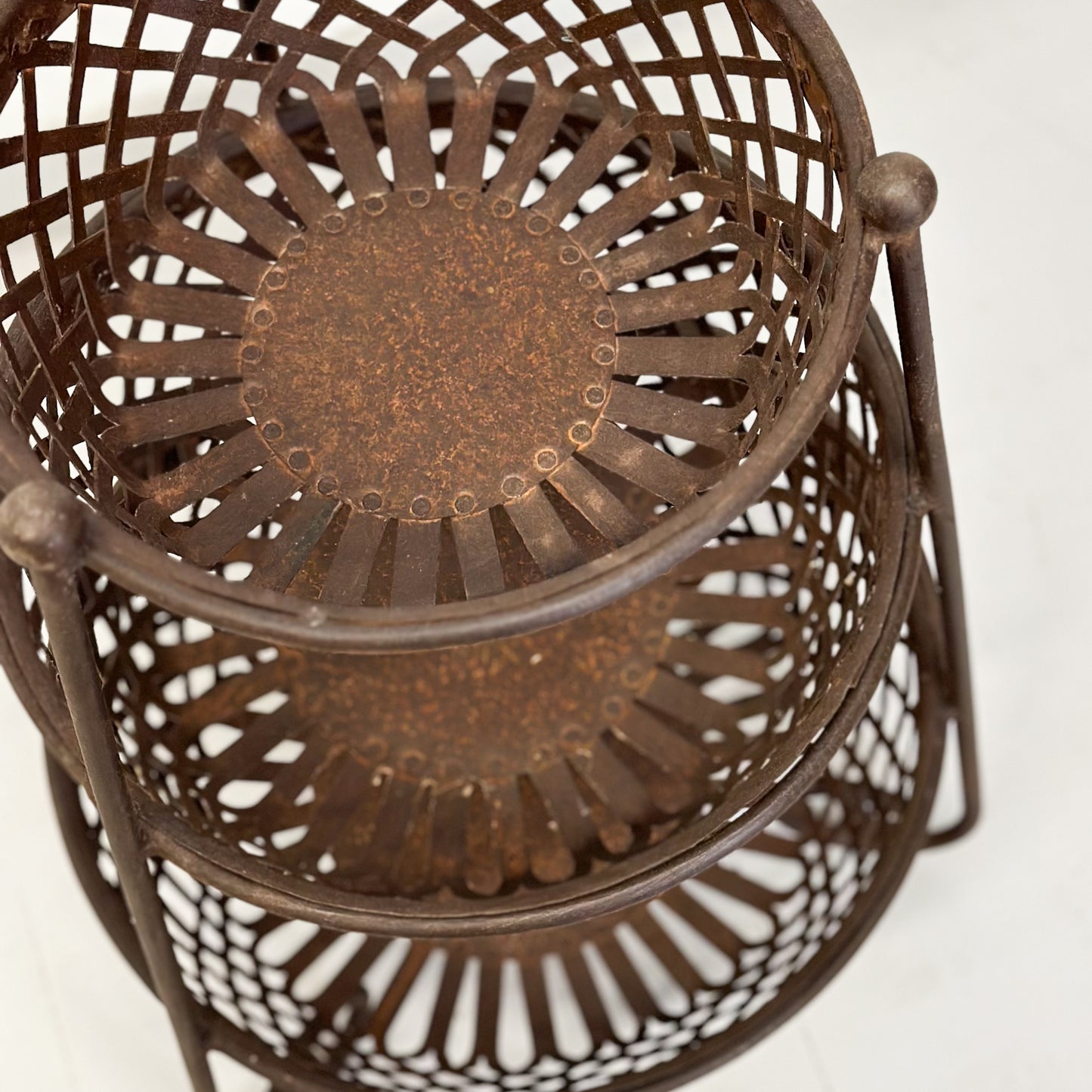 Tiered Iron Basket