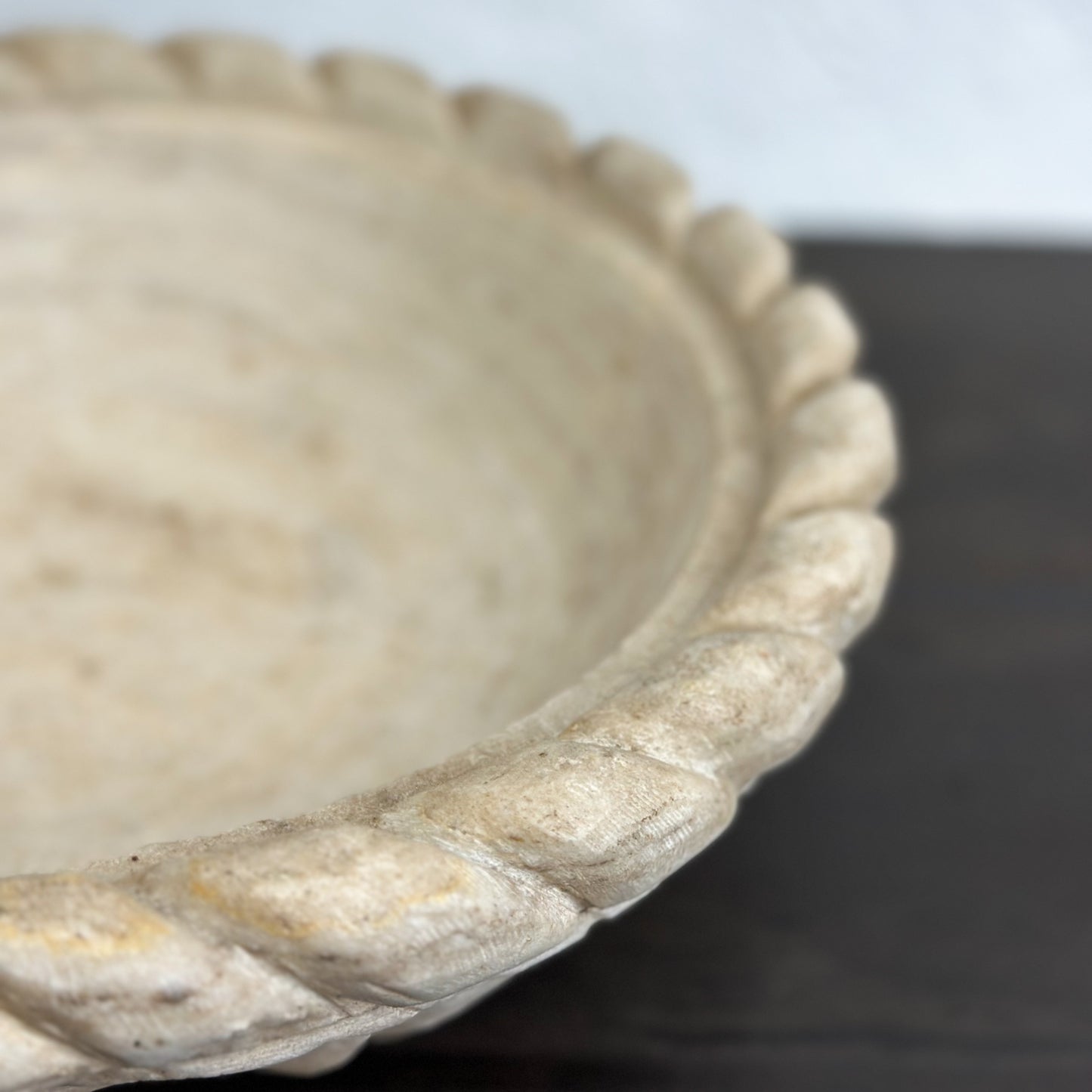 Aged Marble Bowl