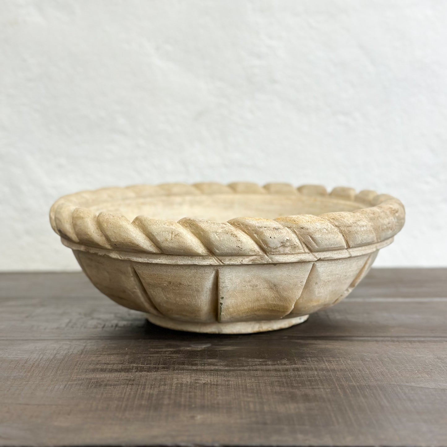 Aged Marble Bowl