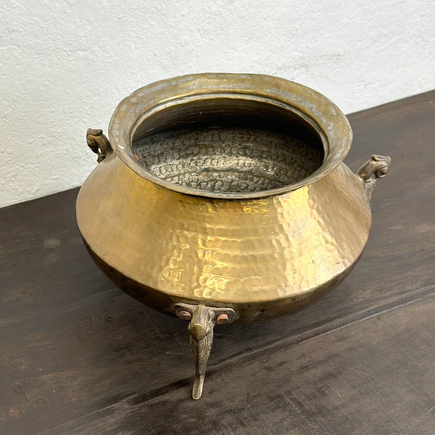 Brass Pot on Bird Form Legs II