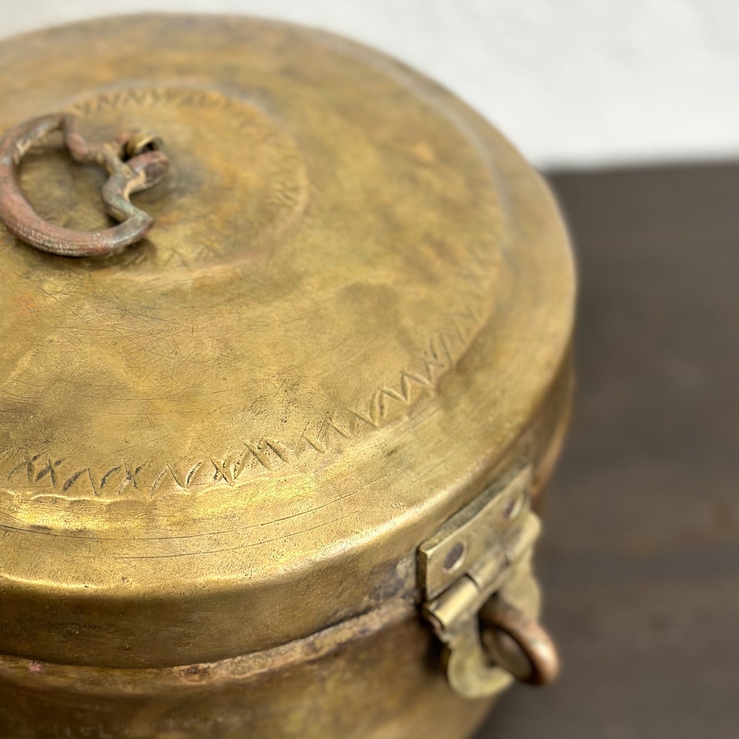 Medium Brass Chapati Box II