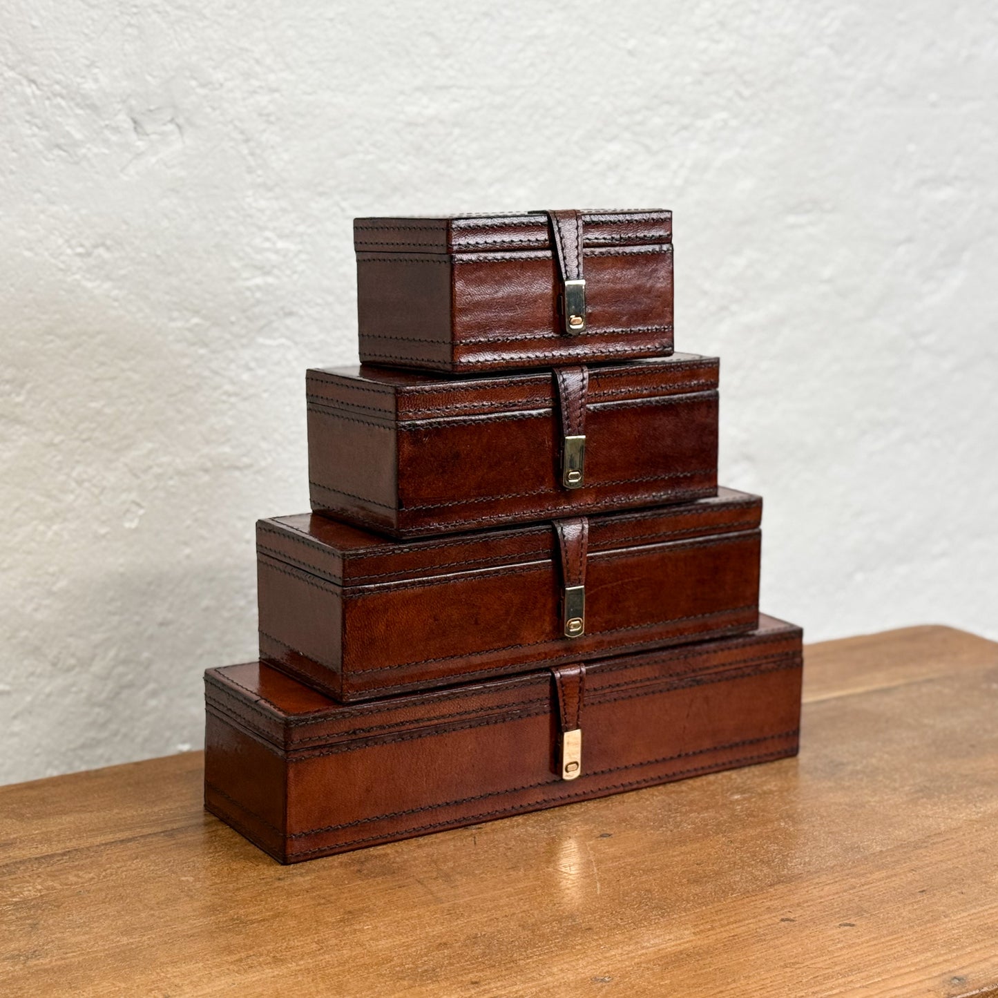 Tan Leather Watch Box