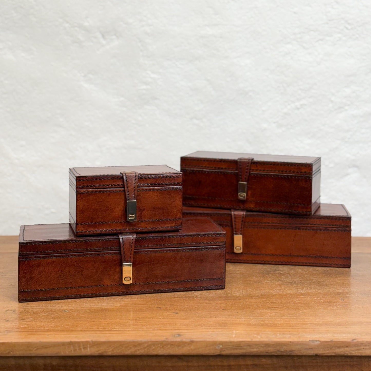 Tan Leather Watch Box