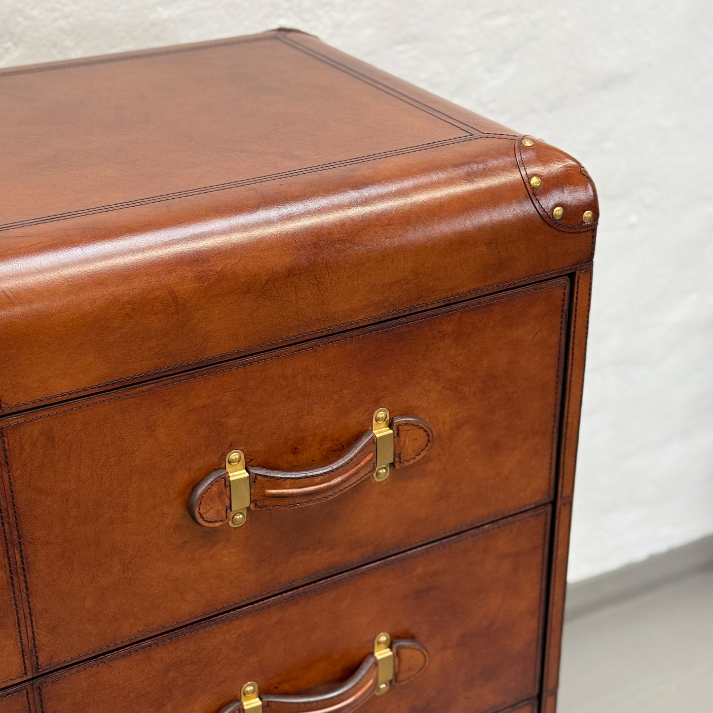 Leather 8 Drawer Chest