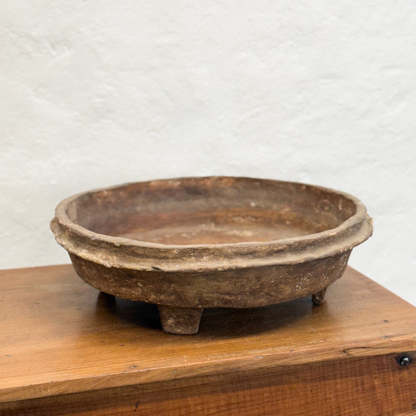 Footed Papier-Mâché Bowl