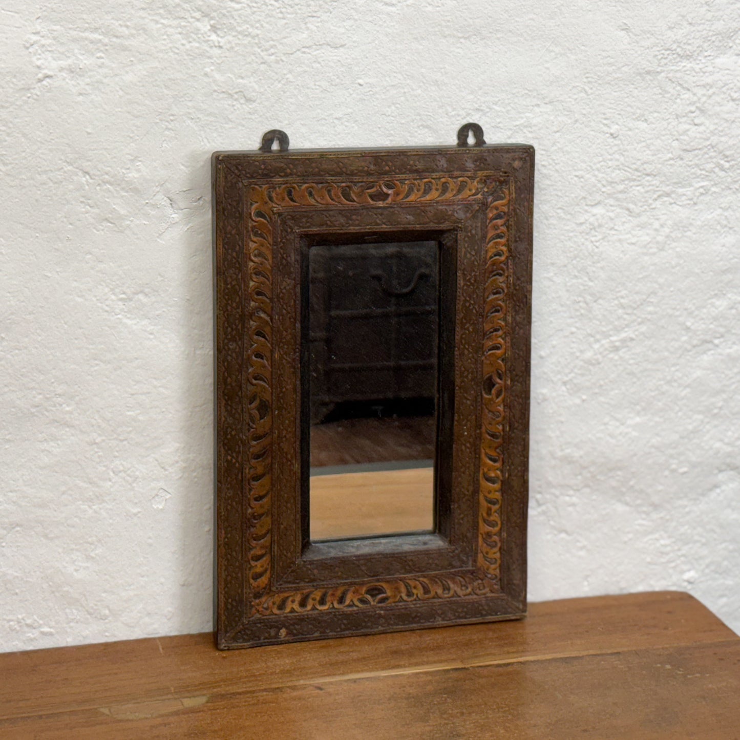 Pressed Brass Mirror