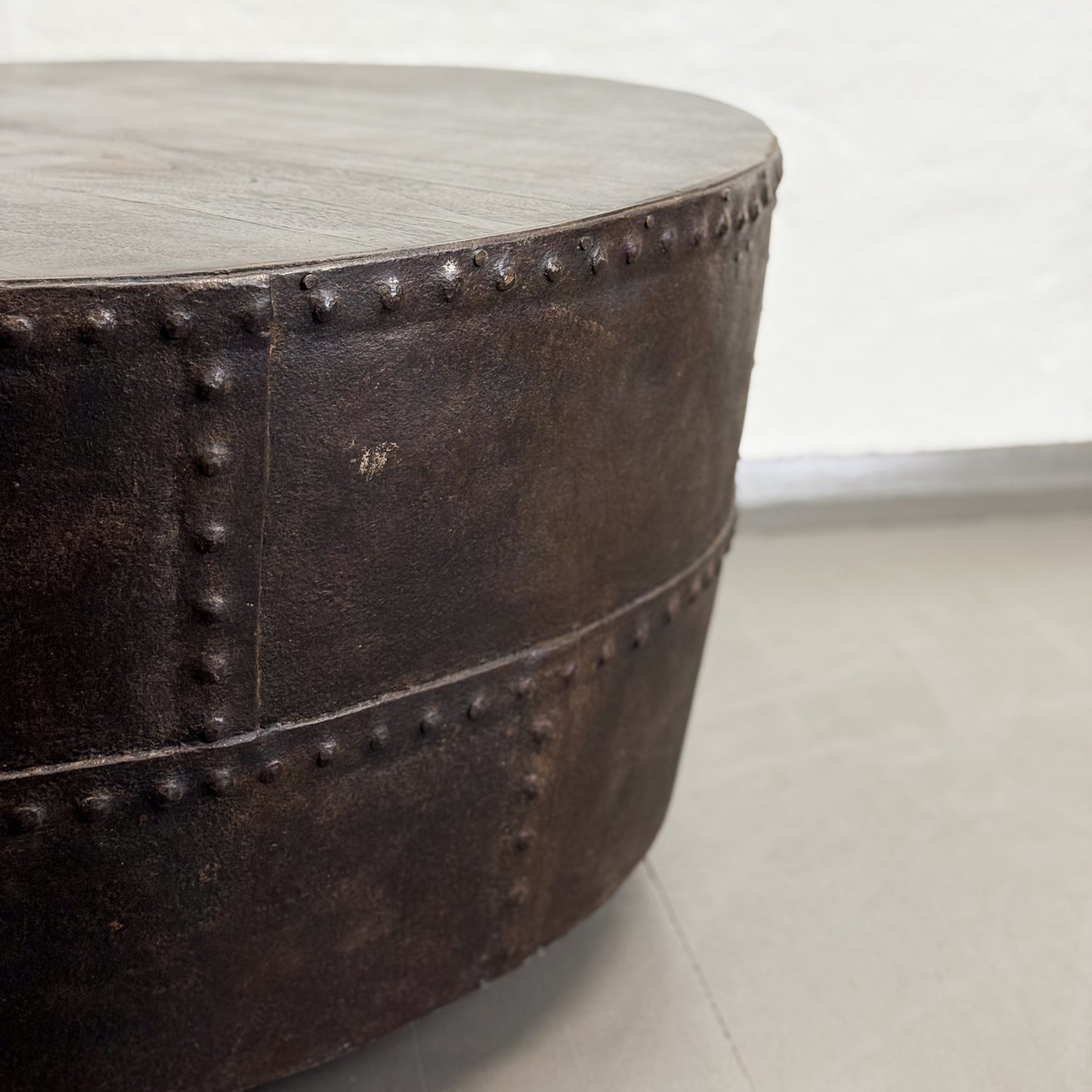 Iron Drum Table