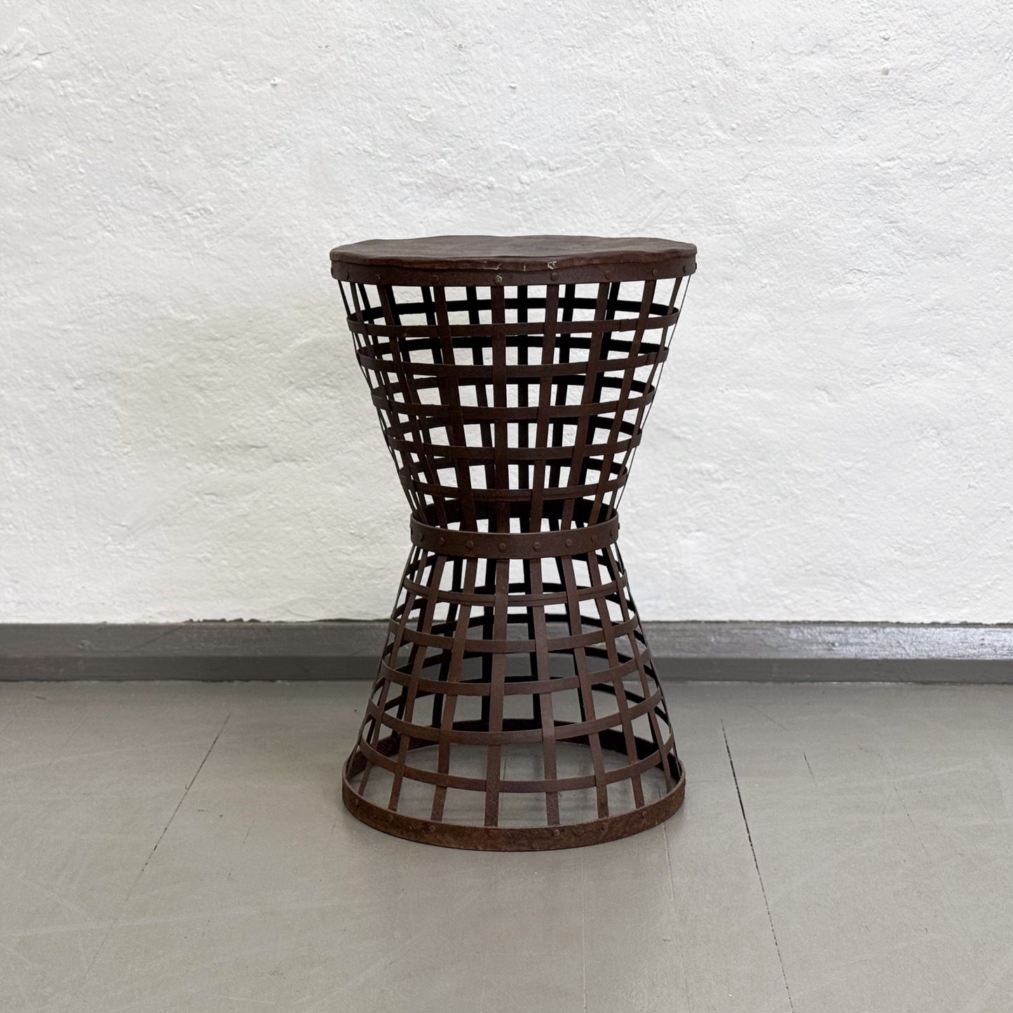 Waisted Iron Side Table