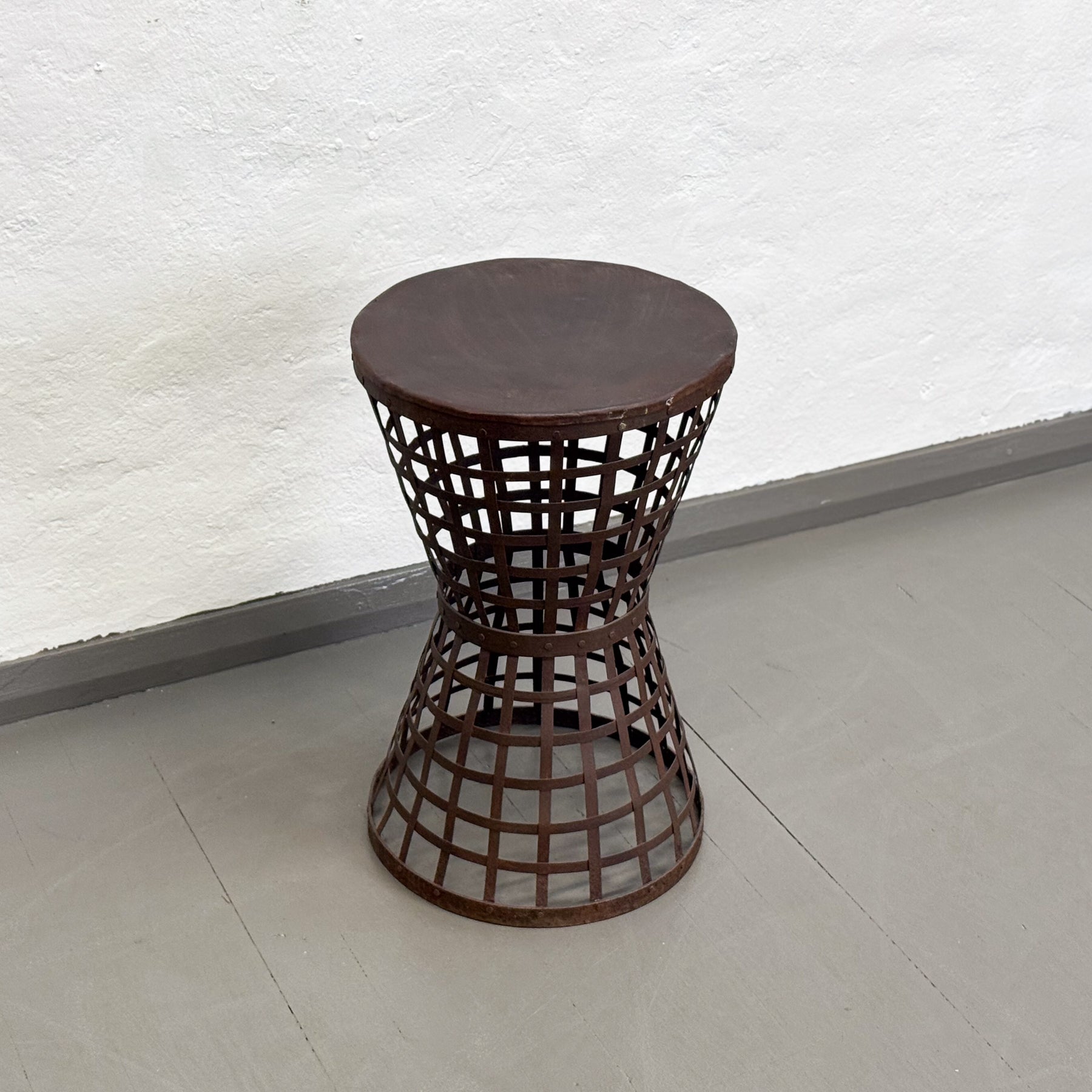 Waisted Iron Side Table