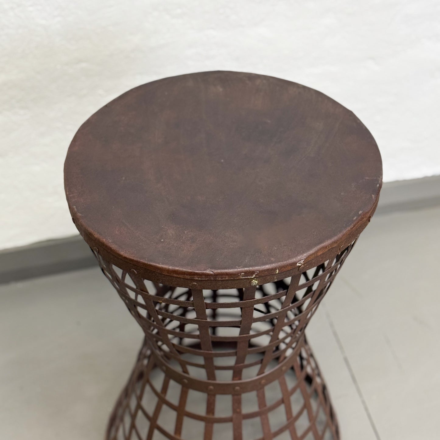 Waisted Iron Side Table