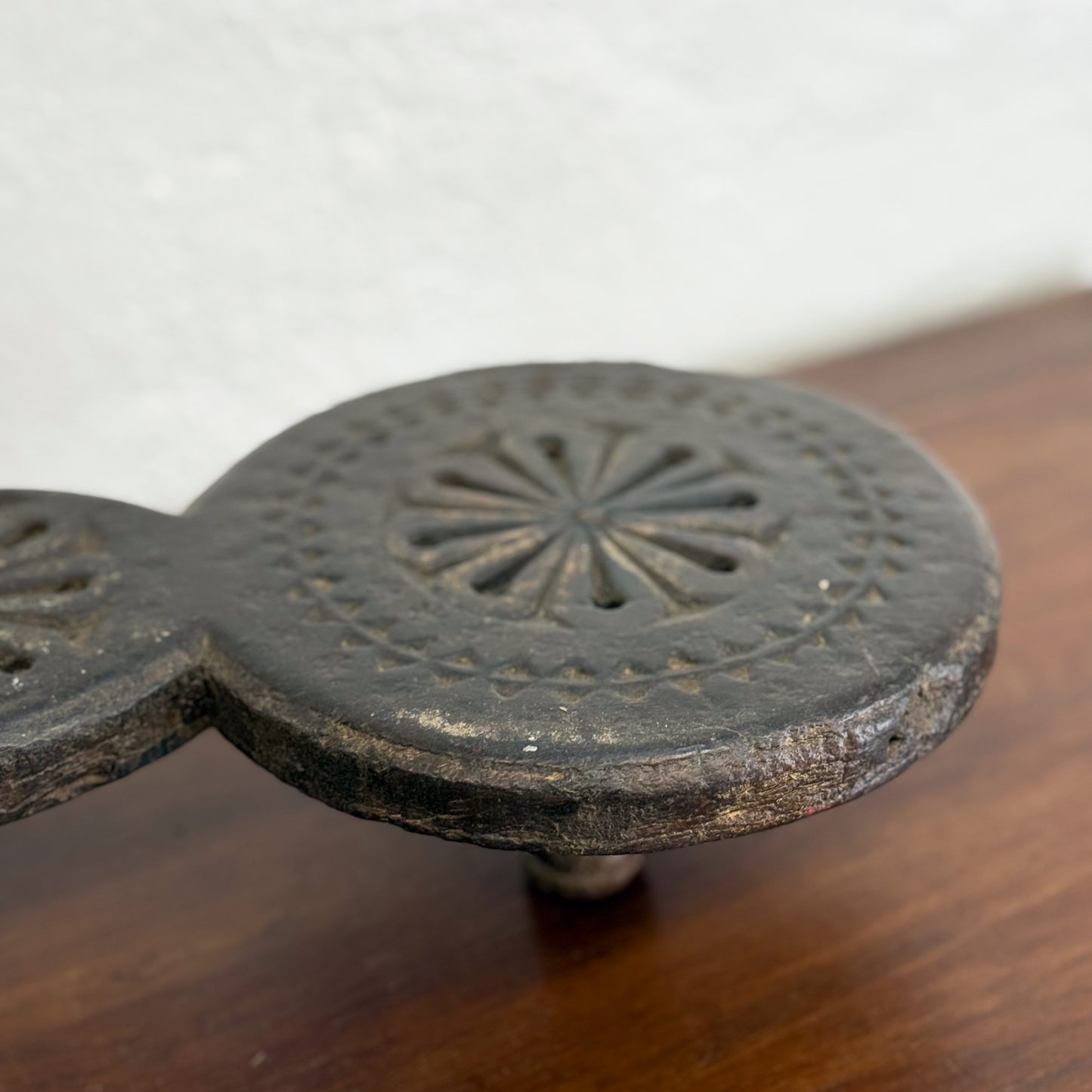 Carved Chapati Plate Stand