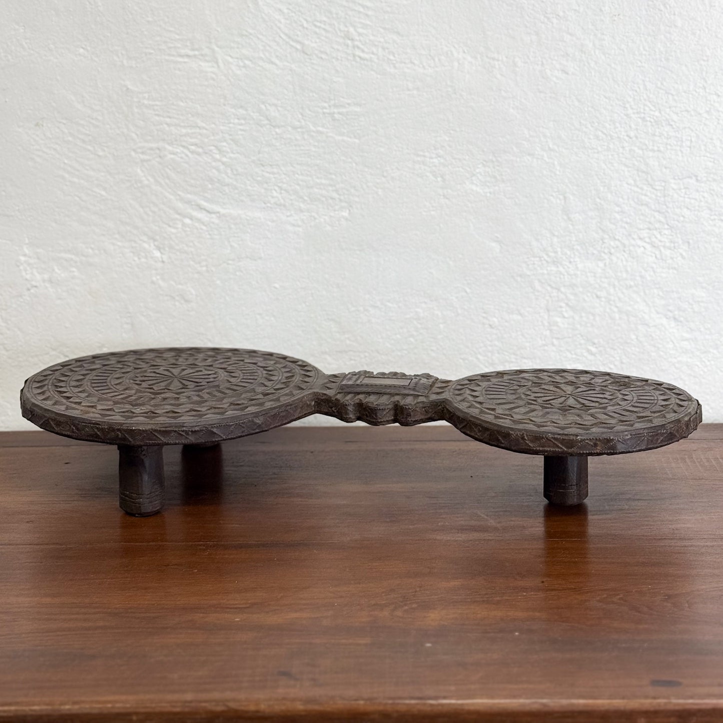 Carved Chapati Plate Stand