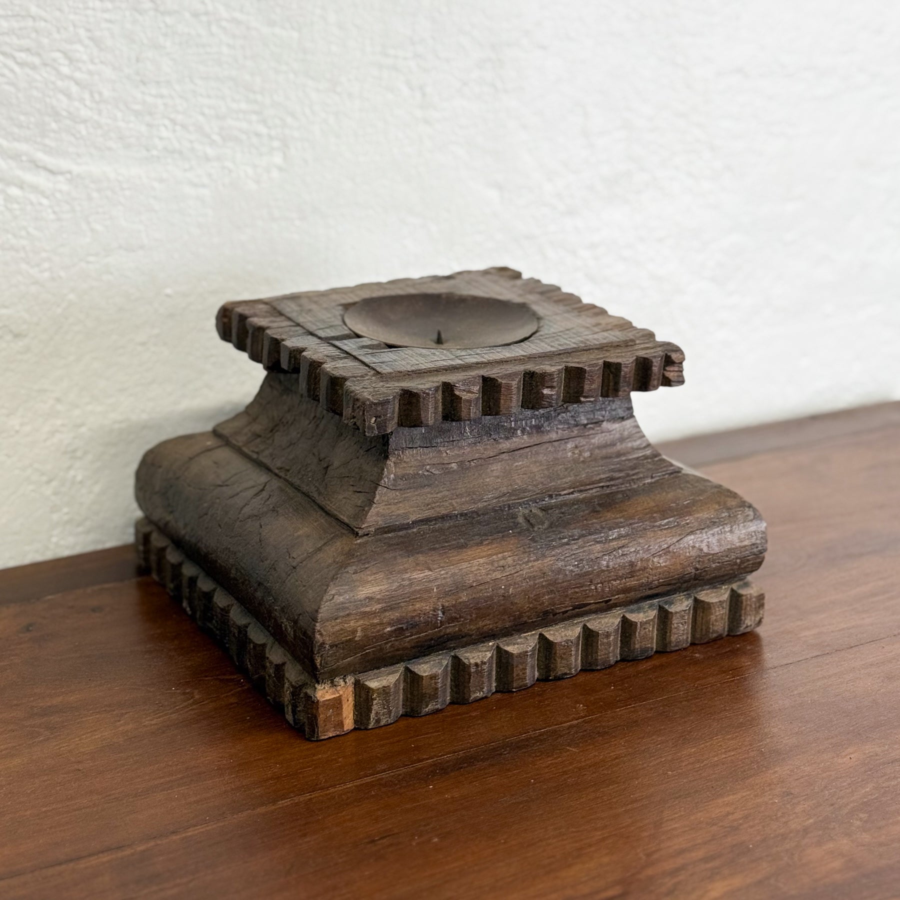 Old Column Base Candle Stand IV