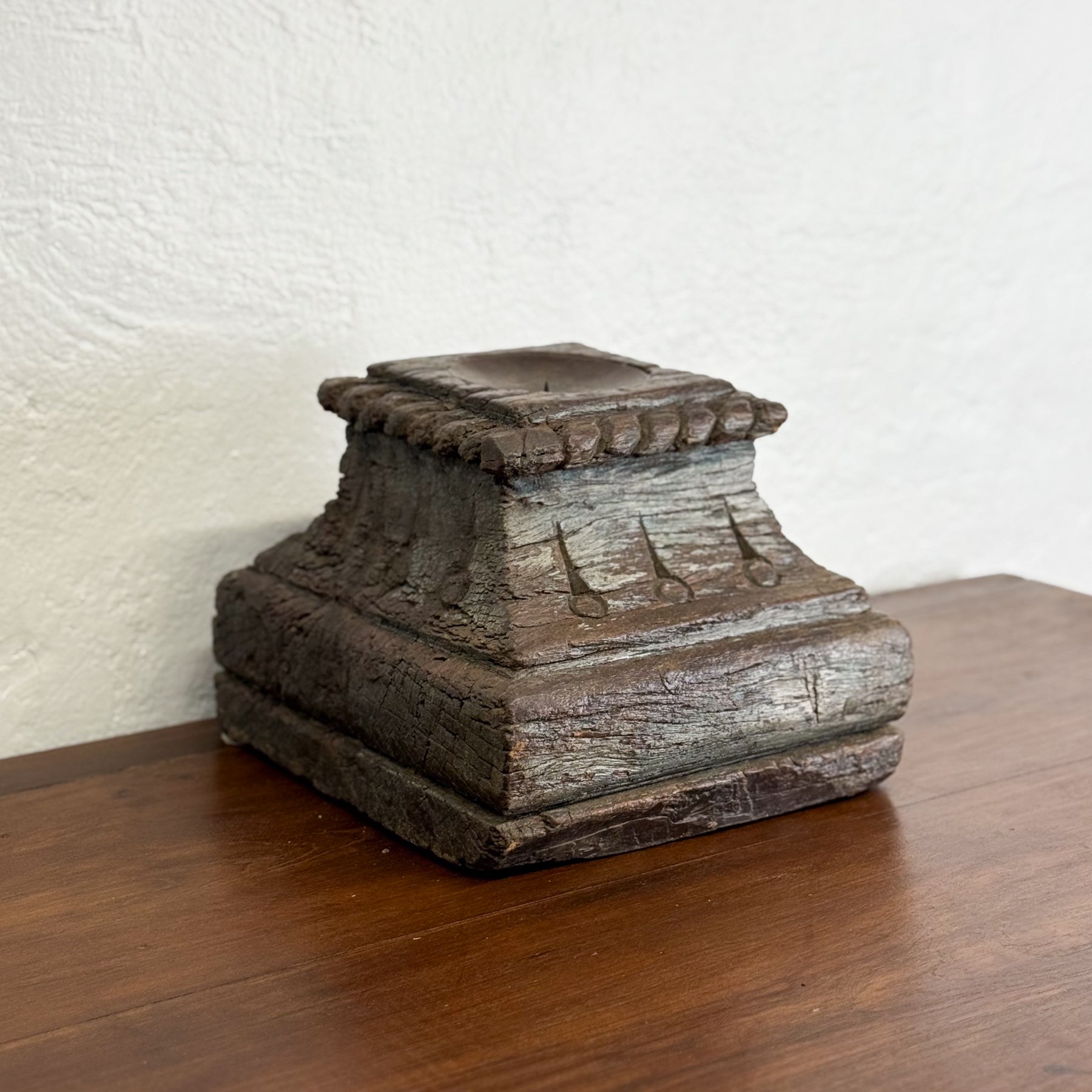 Old Column Base Candle Stand V