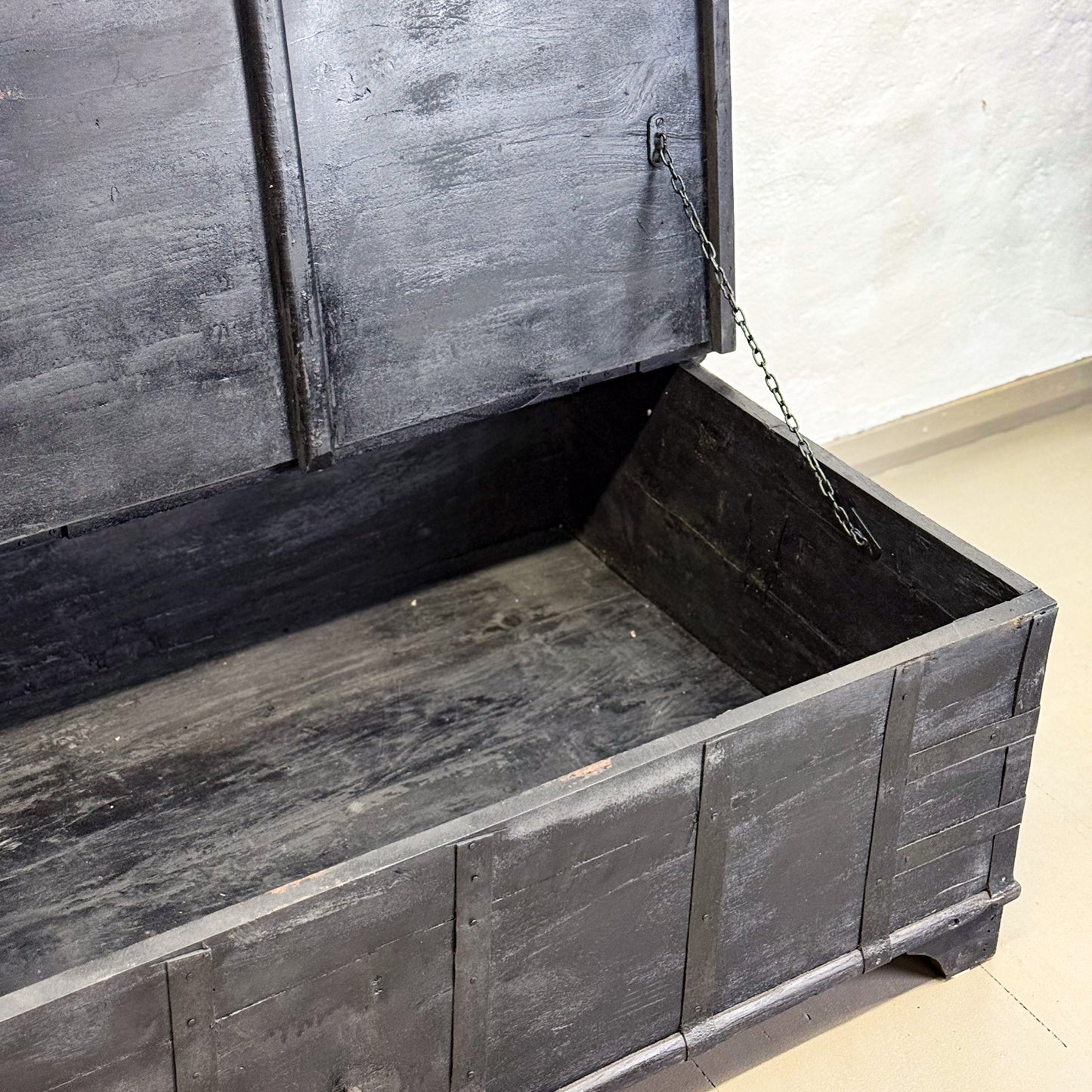 Painted Teak Coffee Box