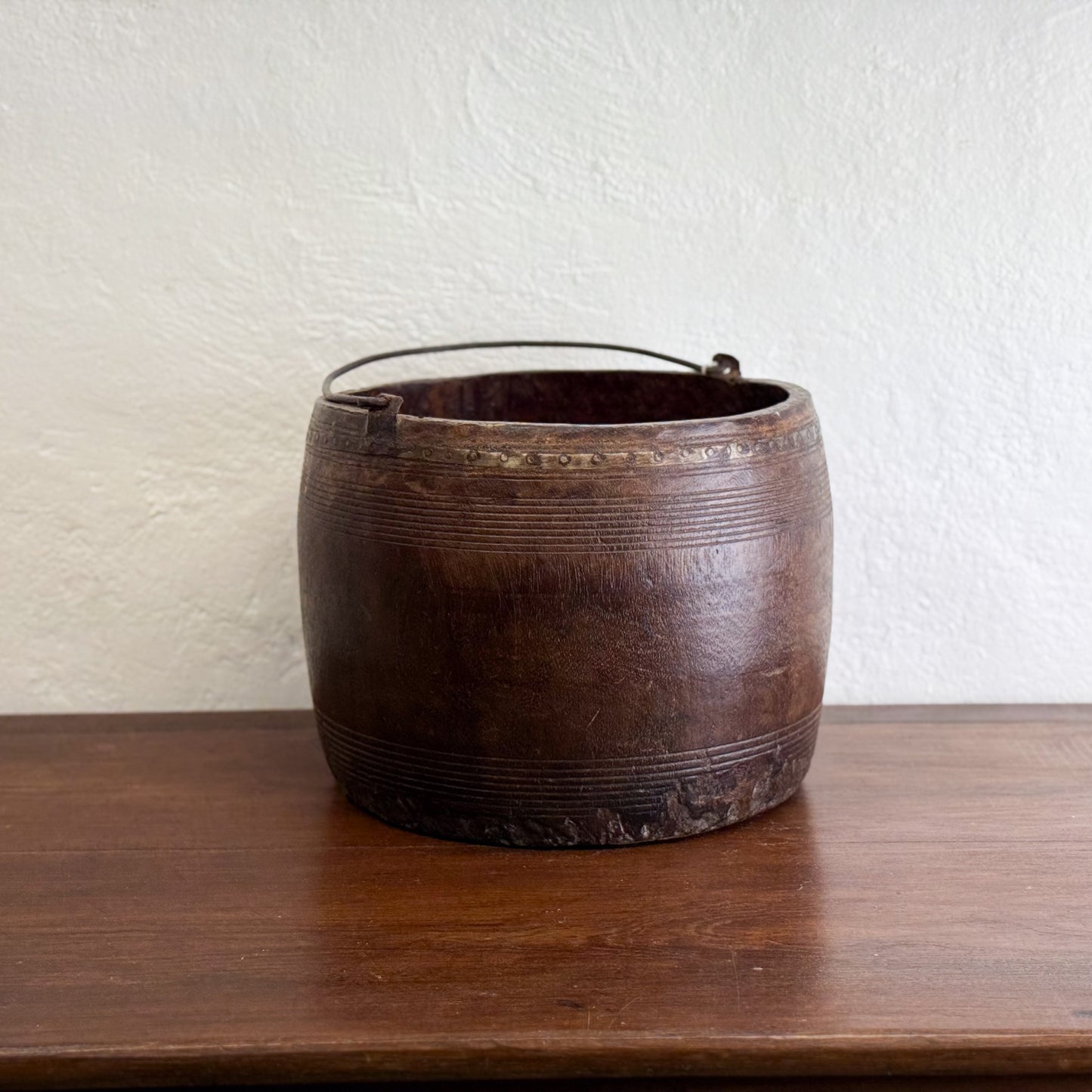 Assorted Timber Bucket with Handle