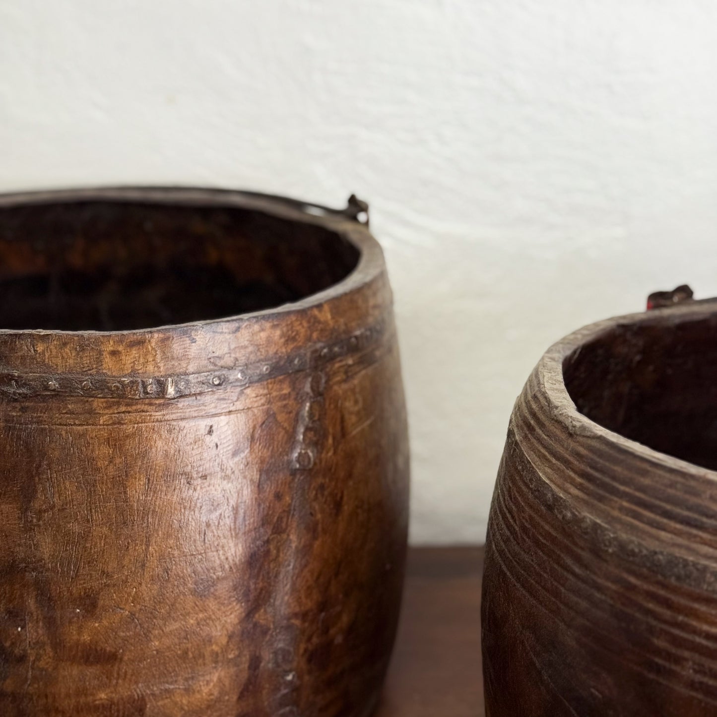 Assorted Timber Bucket with Handle