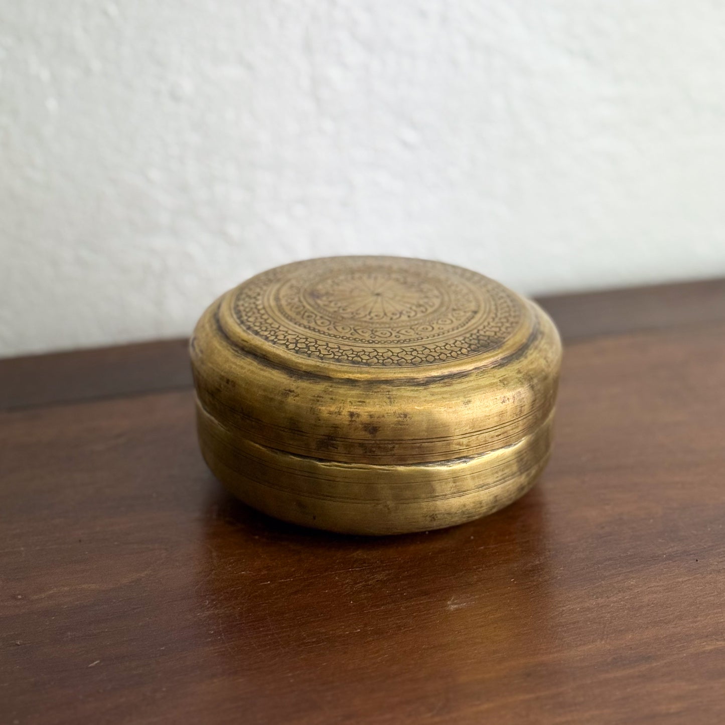 Small Brass Chapati Box I