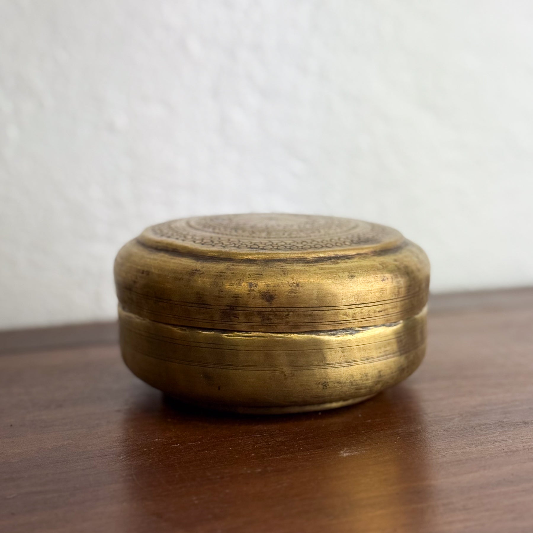 Small Brass Chapati Box I