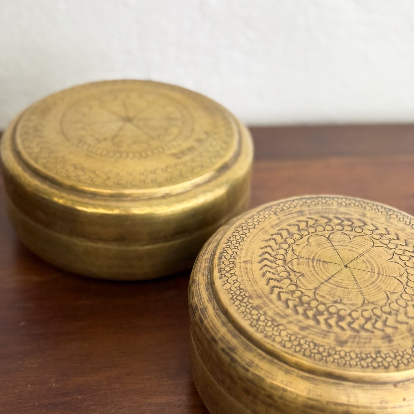 Medium Brass Chapati Box